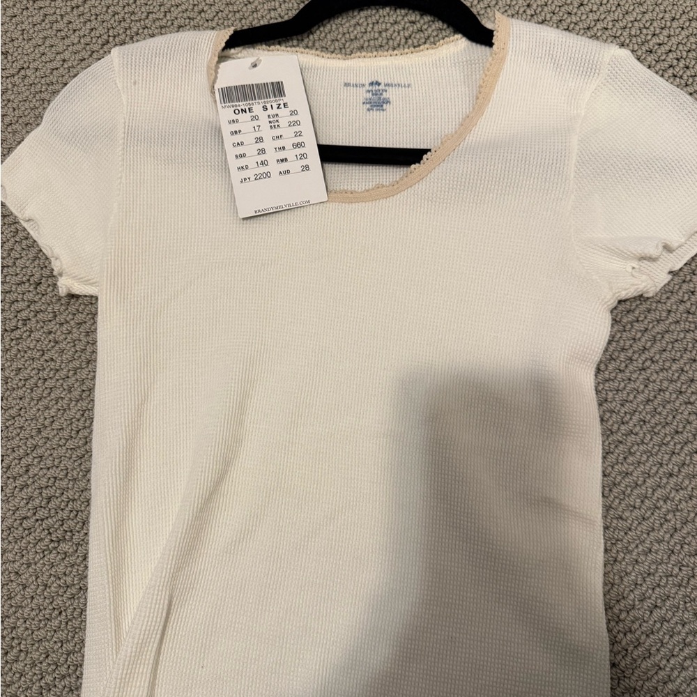 Women's Cream Short Sleeve Top